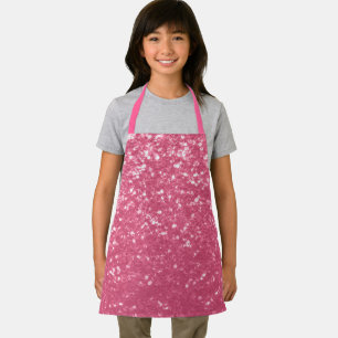 Tablier Parties scintillant rose rose pâle
