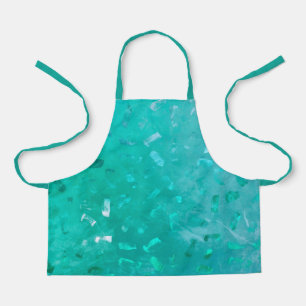 Tablier Parties scintillant turquoise