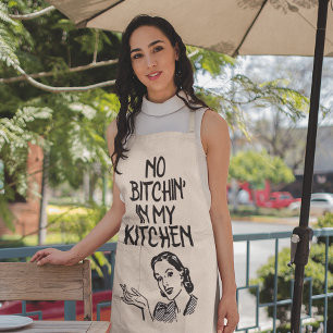 TABLIER PAS DE BITCHIN DANS MA CUISINE RETRO WIFE APRON