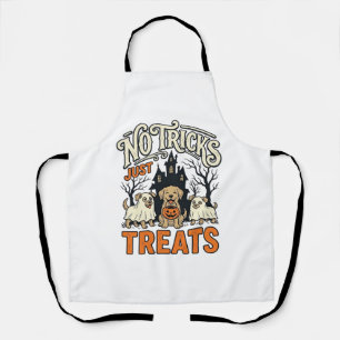 Tablier Pas de tours juste des friandises Halloween Chien