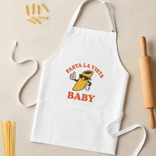Tablier Pasta La Vista Amusant Apron   Pun de cuisine ital