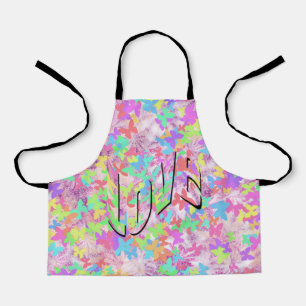 Tablier Pastel Butterfly Love, Girls Full Print Apron