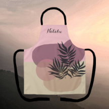 Pastel doux Abstrait Tan rose Tropical Apron