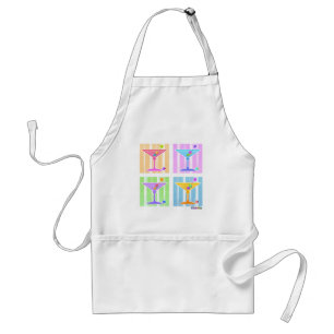 TABLIER PASTEL POP ART MARTINIS