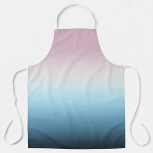 Tablier Pastel rose et bleu Dégradé Indigo Rose Ombre