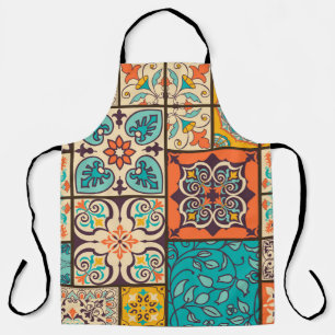 Tablier Patchwork coloré Carrelage de Majolica Islamique