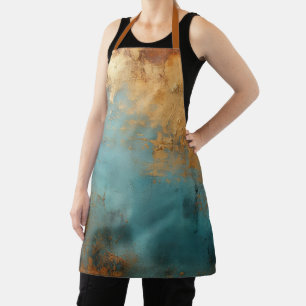Tablier Patina de cuivre métallique rustique