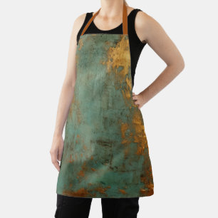 Tablier Patina de cuivre métallique rustique