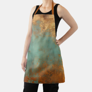 Tablier Patina de cuivre métallique rustique