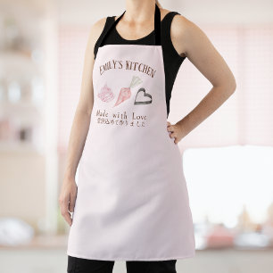 Tablier Pâtisserie Chef Cuisine Ustensile Pink Sac de tuya