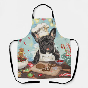 Tablier Pâtisserie de Noël du Bouledogue Français : Noël F