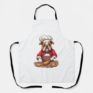 Tablier Pâtissier Bulldog au pain d'épices