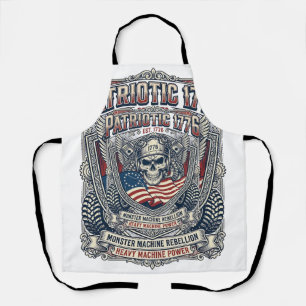 Tablier Patriotique 1776 Hors Route Crâne Monster Truck Lo