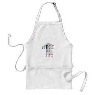 Tablier Patriotisme effarant : I Love USA Perspective Art