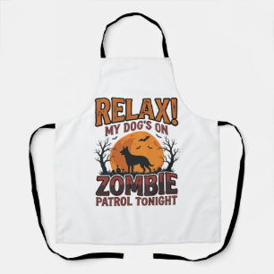 Tablier Patrouille de chien zombie conception de chemise H