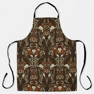 Tablier Patten vintage fleuri sans couture. Guerre baroque