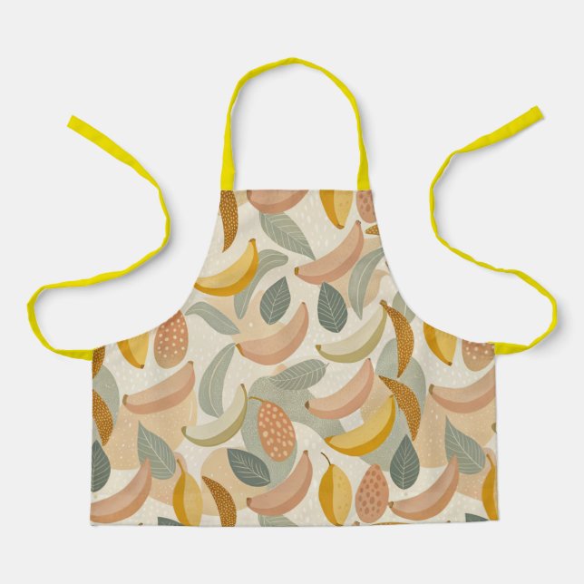 Tablier Pattern Abstract Boho Bananas (Recto)
