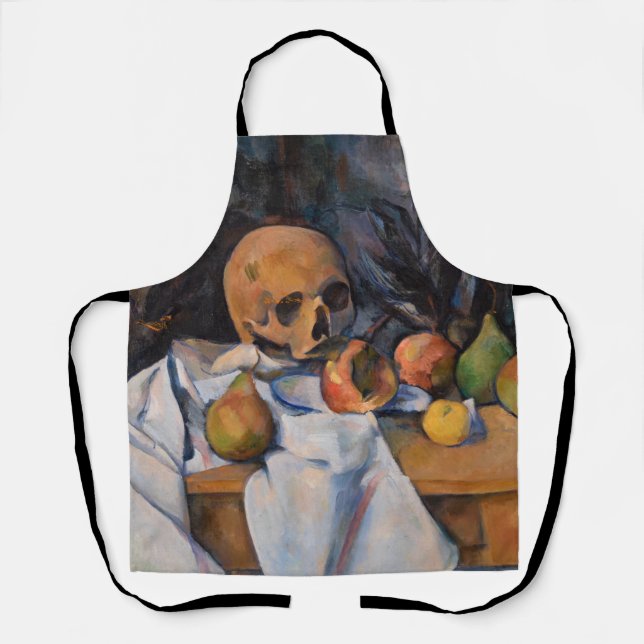 Tablier Paul Cezanne - La vie morte avec le crâne (Recto)