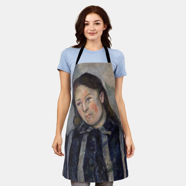 Tablier Paul Cezanne - Madame Cezanne avec cheveux loosené (Porté)