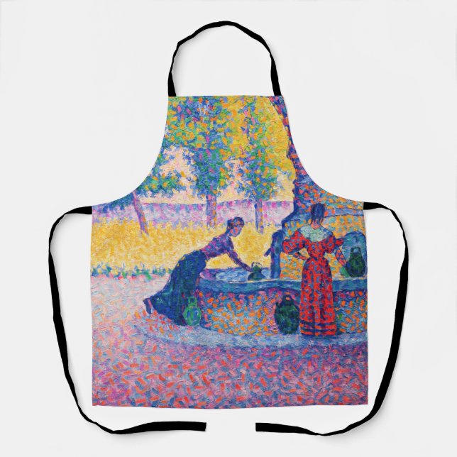 Tablier Paul Signac - Fontaine des Lices, Saint-Tropez (Recto)