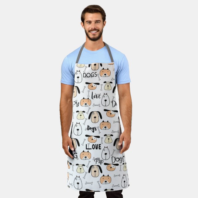 Tablier Paw-fect Chef Amoureux des chiens Apron (Porté)
