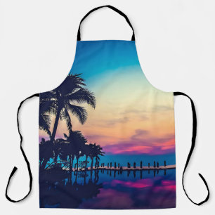 Tablier Paysage Naturel Piscine Palmiers-25925
