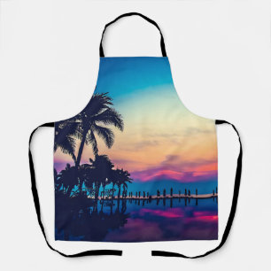 Tablier Paysage Naturel Piscine Palmiers-25925