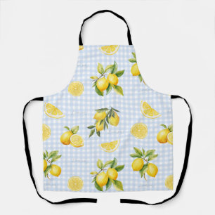 Tablier Peachify Gingham au citron