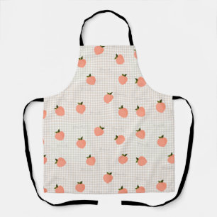 Tablier Peachify Gingham de Pêche