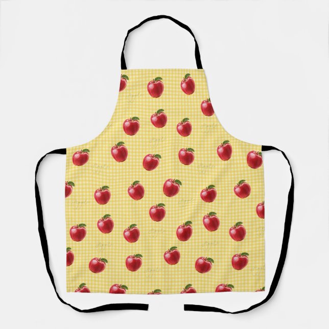 Tablier Peachify Pommes Gingham (Recto)