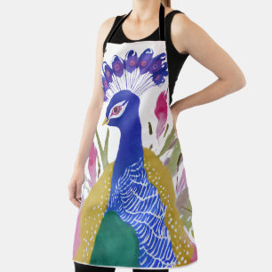 Tablier Peacock coloré