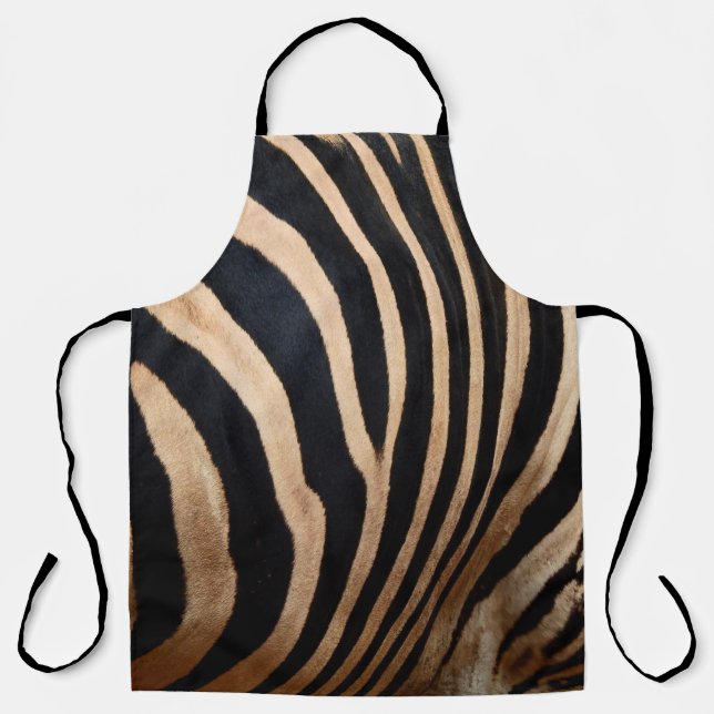 Tablier peau de cheveux de zebraskin, animal, arrière - pl (Recto)