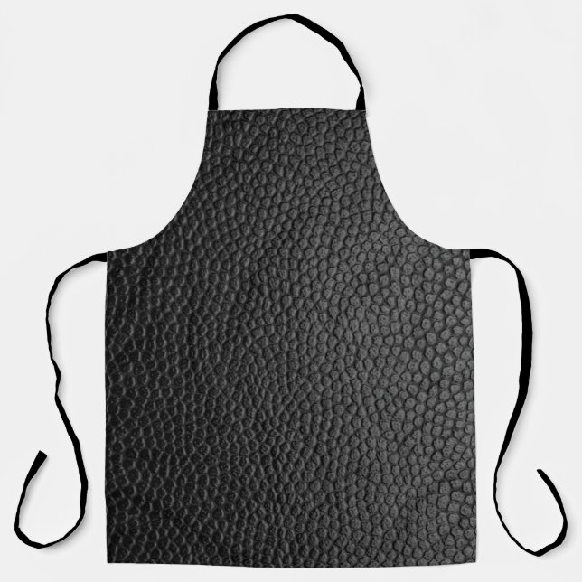 Tablier peau noire peau texture peau (Recto)