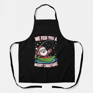Tablier Pêcheur de Noël Pêche Funny Cool Père Noël