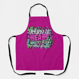 Tablier Peggy Ann Pink Aire de cuisine jeune et ancienne