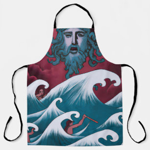 Tablier Peinture à l'huile de Neptune Crimson