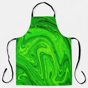 Tablier Peinture à l'huile verte abstrait arrière - plan. 