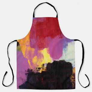 Tablier Peinture Abstraite. Style art tendance. Couleur br