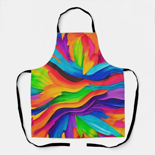 Tablier Peinture arc-en-ciel (Recto)