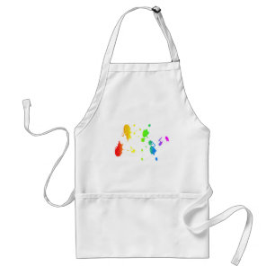 Tablier Peinture arc-en-ciel
