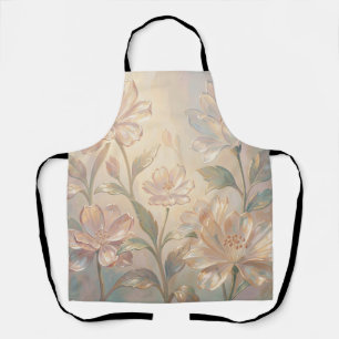 Tablier Peinture de fleurs douces au pastel