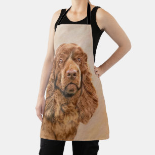 Tablier Peinture de Sussex Spaniel - Jolie œuvre d'art ori