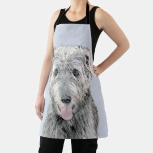 Tablier Peinture de Wolfhound irlandais - Joli art origina