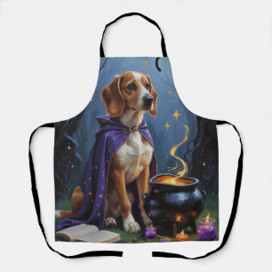 Tablier Peinture fantaisiste d'Halloween de chien Afghan H