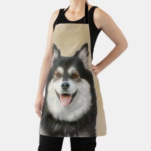 Tablier Peinture Lapphund Finlandaise - Joli art original 