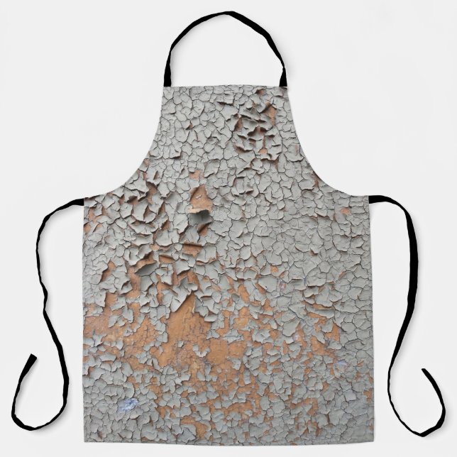 Tablier Peinture murale grise fissurée (Recto)