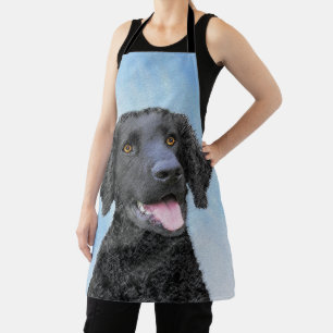Tablier Peinture Retriever recouverte de boue - Art Chien
