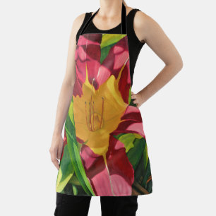 Tablier Peinture rouge Tiger Lily