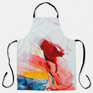 Tablier peintures abstraites, brosse, abstraite, st