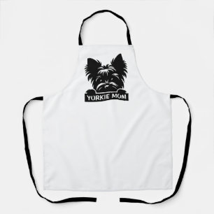 Tablier Pékin Yorkie Black Silhouette Yorkie Maman